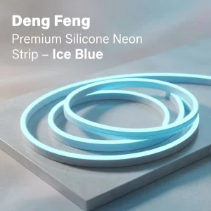 1510 Front-Lit Copper Flexible LED Neon Light Strip AC24V IP67 Ice Blue Indoor/Outdoor