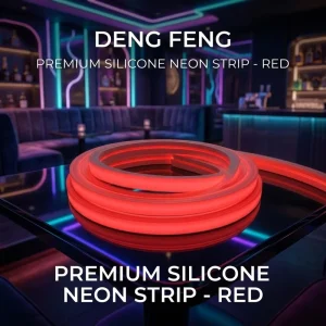 1510 Front-Lit Silicone Flexible LED Neon Light Strip DC24V IP67 Red Indoor/Outdoor