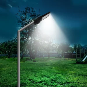 15W 1700 lm Smart Integrated Solar LED Street Light, IP65 Waterproof, with Motion Sensor