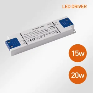 15W 20W LED DALI Driver 12V 24V Constant Voltage Power Driver IP20