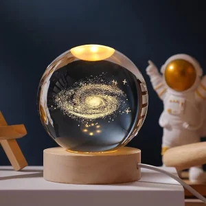 16-Color 3D Moon Lamp with Touch and Remote Control, USB Rechargeable LED Night Light