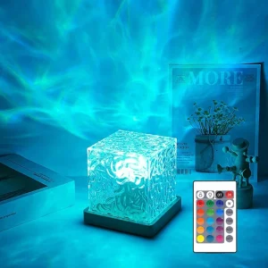 16-Color USB Galaxy Night Light Ocean Wave Projector with Remote Control