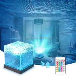 16 Colors Northern Lights Ocean Wave Projector Gradual Lamp Wave Night Light with Remote Control for Bar Bedroom