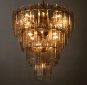 16 Crystal Flush-Mount LED Ceiling Lights for Hotel Bedroom