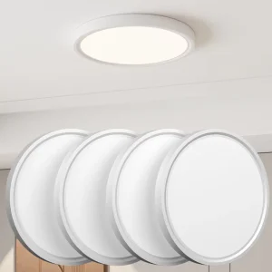 16-Inch LED Flush-Mount Ceiling Light, 1CCT/3CCT, Low-Profile Surface Mount