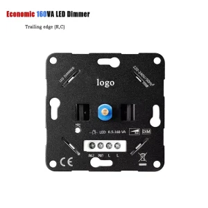 160W Dimmer for LED Lights and Halogen Lamps, Two-Way, 0.5-160W, Trailing-Edge Rotary