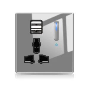 16A 1/2/3/4-Gang 1-Way/2-Way Wall Push Light Switch with LED Indicators