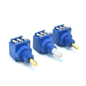 16mm Metal or Plastic Shaft Carbon Film Rotary Potentiometer Dimmer with 10A Push Switch