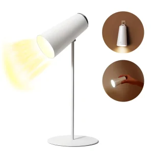 180° Rotation Cordless LED Desk Lamp 2000mAh Portable Desk Lamp USB Rechargeable Dimmable Eye Caring Wall Touch