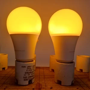 1800K Amber LED Bulb Flicker Free Stepless Dimming Sleep Support SAD Relief Circadian Rhythm ETL Light