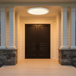 18W LED Ceiling Light Diameter 230mm Black or White Frame Round for Entry Door Indoor Living Room Bedroom
