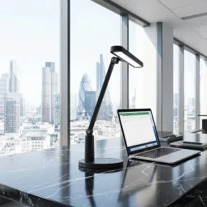 18W LED Table Lamp Eye-Friendly Study Reading Light High CRI 95 Sliding Dimmable Aluminum Pole Desk Light