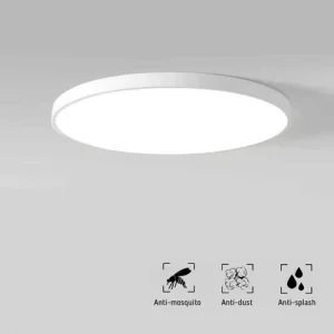 18W Ultra-Slim White Radar Motion Sensor LED Ceiling Light for Hallways, Staircases, Apartments