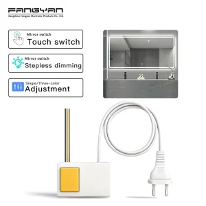 1A 12W Double-Color 12V LED Mirror Light Touch Inductive Sensor Switch
