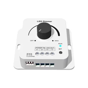 1CH*8A 12-48VDC Constant-Voltage Rotary LED Dimmer V1-KC PWM Frequency Selectable for Single-Color LED