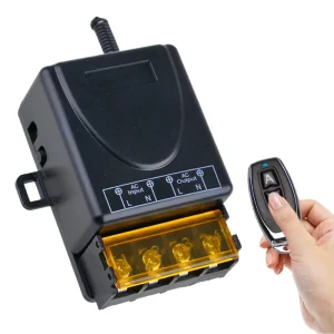 1CH AC/DC Wireless Remote Control Switch Kit 433.92 MHz for Motor Controllers