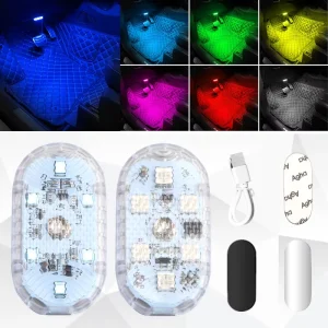 1PCS Touch Sensor USB LED Interior Light for Car Ceiling Reading Light