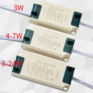 1W 3W 5W 7W 12W 18W 25W 36W 300mA Constant-Current LED Driver AC85-265V Power Supply for Bulbs and Downlights