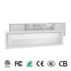 1x4FT Ultra-Thin LED Panel Light 5CCT 20-40W Dimmable Surface-Mount Ceiling Light with Night Light