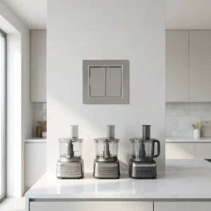 2 Gang 1 Way Illuminated Switch Wall Socket Switch with EU Standard Socket Factory OEM