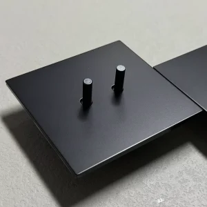 2 Gang 2 Way Stainless Steel Panel Wall Switch UK Standard Brass Toggle Switch
