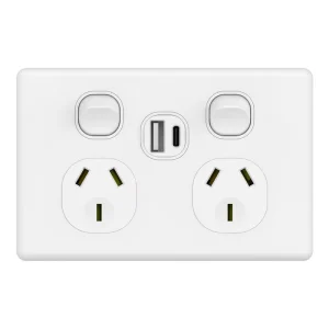 2 Gang Wall Switch Scratch-Resistant Matte White/Black/Champagne/Green OEM Available Power Point