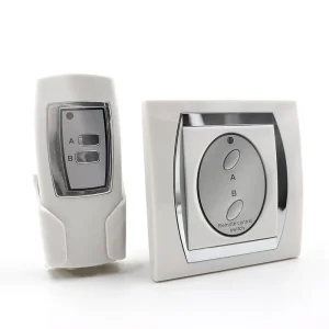 2-Way Digital Wireless Remote Control Indoor Power Switch with A and B Buttons