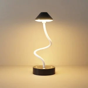 2-in-1 Wall-Mounted and Desktop Flexible LED Night Lamp, 3 Colors and RGB Modes, Type-C Rechargeable