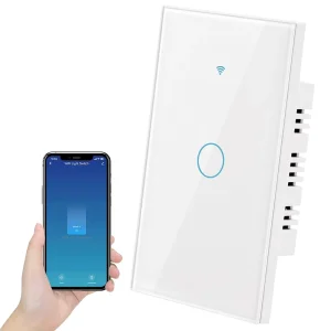 2.4GHz WiFi Smart Light Switch Touch Panel Compatible Alexa Google Home 110V 220V 10A Max 240V Zigbee No Neutral Wire Required