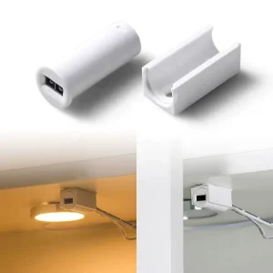 2.5W 12V DC LED Puck Light, Surface-Mounted Door-Activated Motion Sensor Cabinet Light