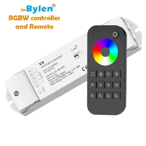 2.GW RGB RGBW Strip LED Controller with Dimming CCT Remote Control 4 Channels 6A Output for 12V 24V Strip Light