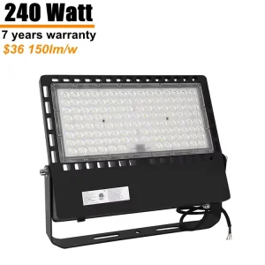 200W 240W 300W LED Flood Light with Photocell Sensor 100-277V IP66 Industrial Outdoor Light