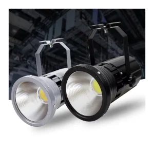 200W LED COB Dimmable Spotlight, IP65, Ra80, 6000K, for Exhibition Booths and Car Shows