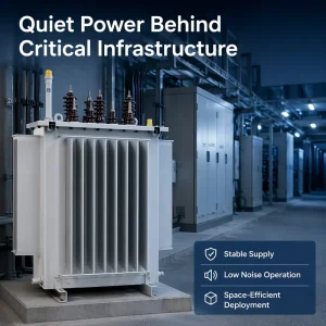 200kVA 3D Wound Core Low-Noise Three-Phase Silicon Steel Oil-Immersed Transformer IEC60076 Custom KVA Voltage