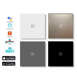 20A/40A High-Power Water Heater AC Smart Wall Switch, Touch Screen, Tempered Glass, Neutral Live