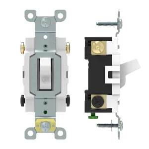 20A Electric 3 Way Wall Toggle AC Quiet Light Switch 120-277 VAC America Standard