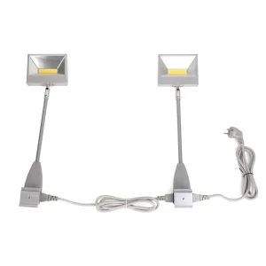 20W/30W/50W Color-Adjustable Connectable LED Arm Light with Mounting Clamps for Exhibition Booths