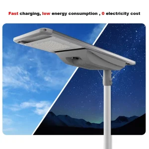 20W to 60W All-in-One Solar Street Light IP66 Waterproof Outdoor Pole Lighting