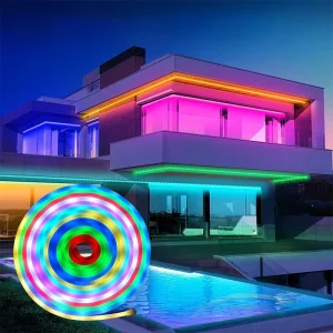 20m IP65 PVC Smart LED Strip Light Waterproof 24V Music Sync RGB Cuttable Flexible App Control