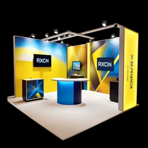 20x10ft Modular LED Backlit Expo Trade Show Booth Display for Electronics Exhibitions