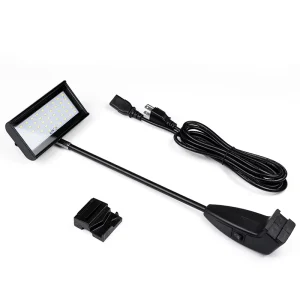 21W 25W LED Long Arm Clip Exhibition Spotlight 120° Beam Angle IP20 Long Pole Design for Exhibition Hall Booth & Background Wall