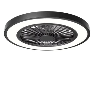 22-Inch Smart Plastic Ceiling Fan with LED Light, 6-Speed Remote Control and Dimmable Motor