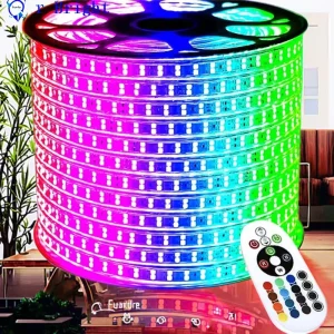 220V/12V SMD5050 RGB Christmas Flexible Waterproof LED Strip Light