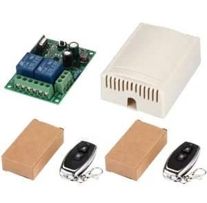 220V 2-Channel Wireless Remote Control Receiving Module AC 85V-250V for Motor Forward and Reverse