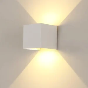 220V 3000K 2x6W LED Wall Lamp Outdoor IP65 up and Down Adjustable Garden Hotel Corridor Building Exterior Wall Night Light Lamp