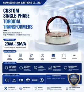 220V-380V to 24V/36V 0.5kW Toroidal Coil Resin 50/60Hz LED Lighting Copper Power Transformer Single-Phase Magnetic Design