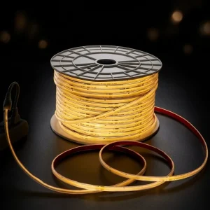 220V 8mm FCOB LED Strip 289 LEDs/m 6000K Copper Flexible LED Tape 5m