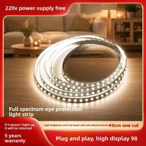 220V Driverless 95 CRI IP20 LED Strip with Direct Mains Connection