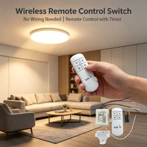 220V Multi-Channel Wireless Lighting Remote Control Switch for Home Automation