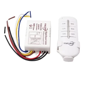 220V RF433 Wireless Remote Control Light Switch for Bulbs and Chandeliers 1-2-3-4 Way